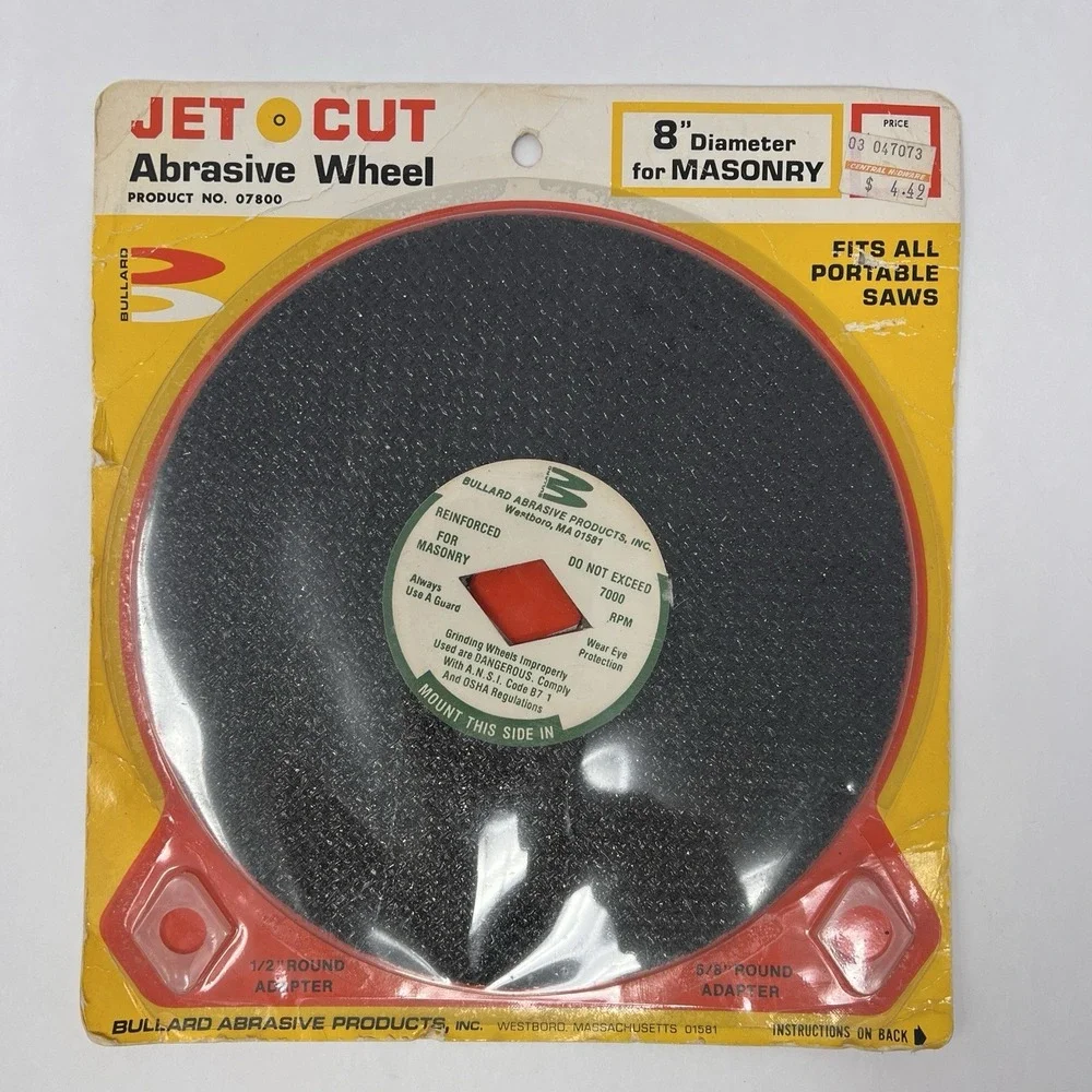 Jet Cut Abrasive Wheel 8
